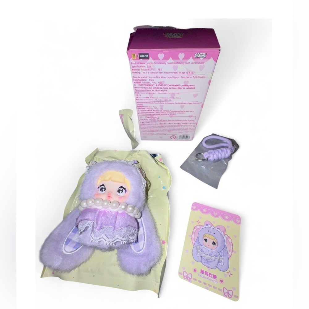 Nommi Baby Sweetheart Bunny – Grape Gummy (Opened, Unused) 🍇🐰 - Picture 5 of 6